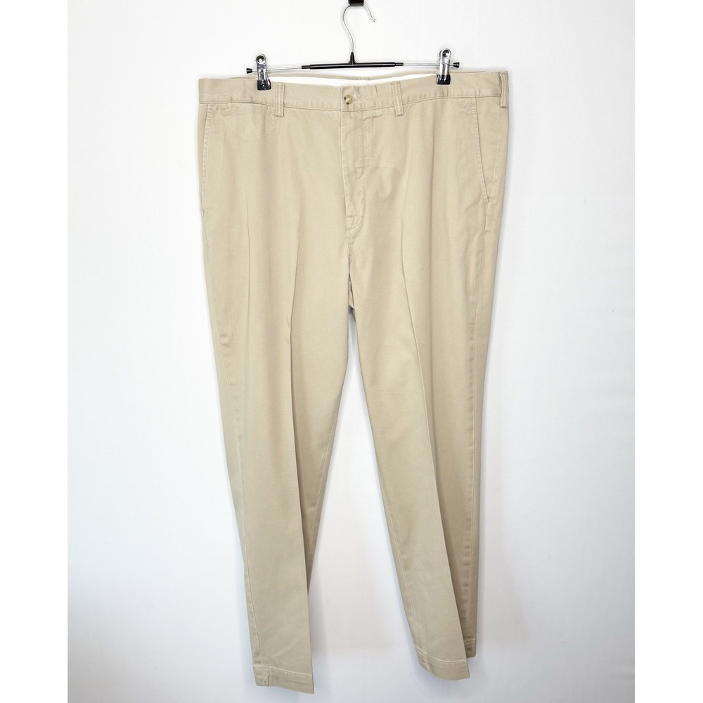 Polo Ralph Lauren The Polo Chino Mens 40x32 Khaki Tan Classic Cotton Twill Pants